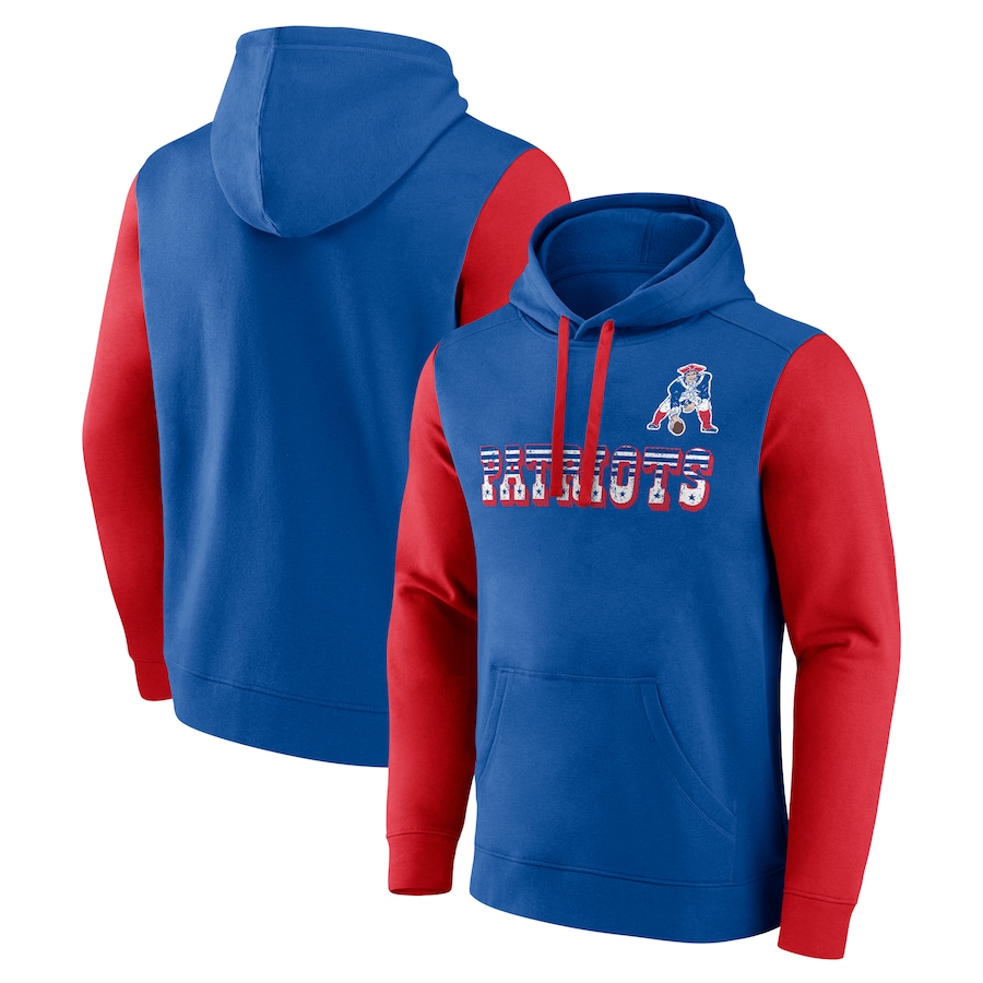 Men new england patriots blue 2024 NFL hoodie->new england patriots->NFL Jersey